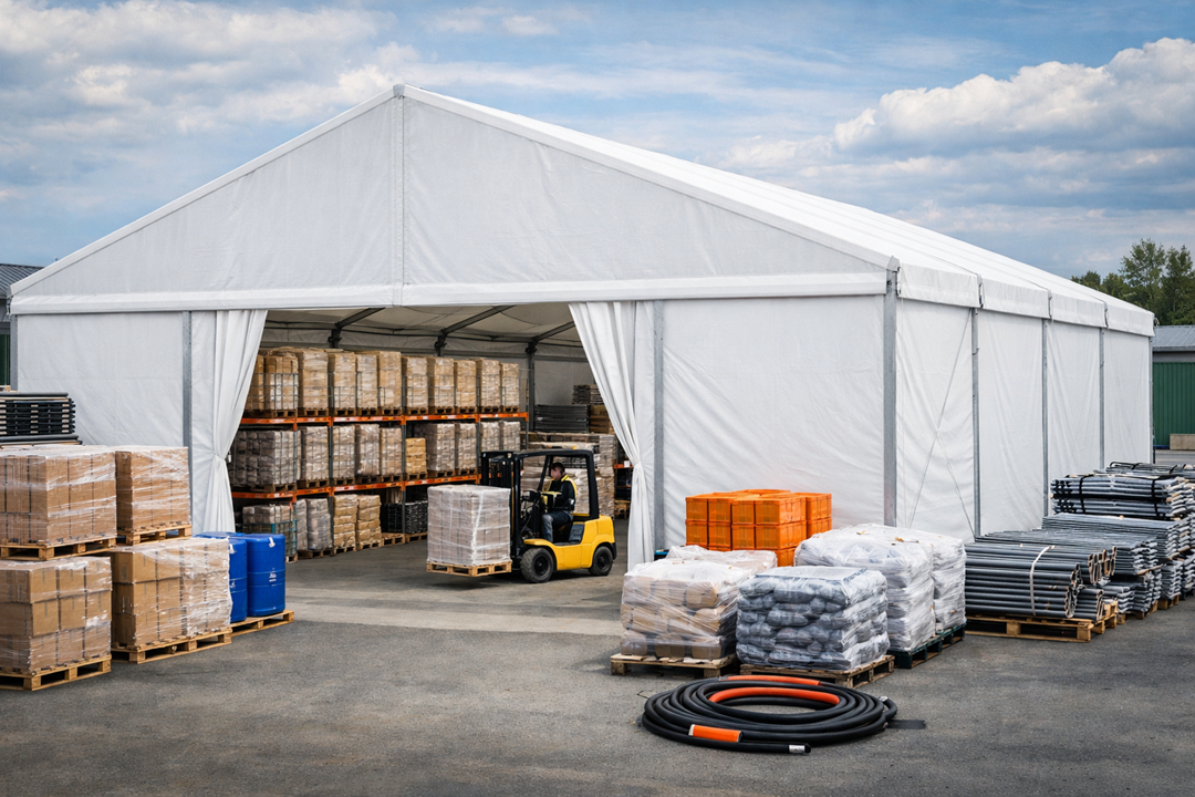 Location de chapiteau : une solution flexible pour vos espaces de stockage